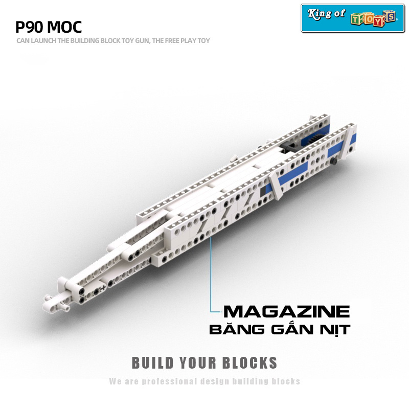 Đồ Chơi Lắp Ráp Mô Hình P90 Black Ice CSGO PUBG Với 1200+ Mảnh Ghép, Bản Thiết Kế Tiêu Chuẩn Của Kevin183