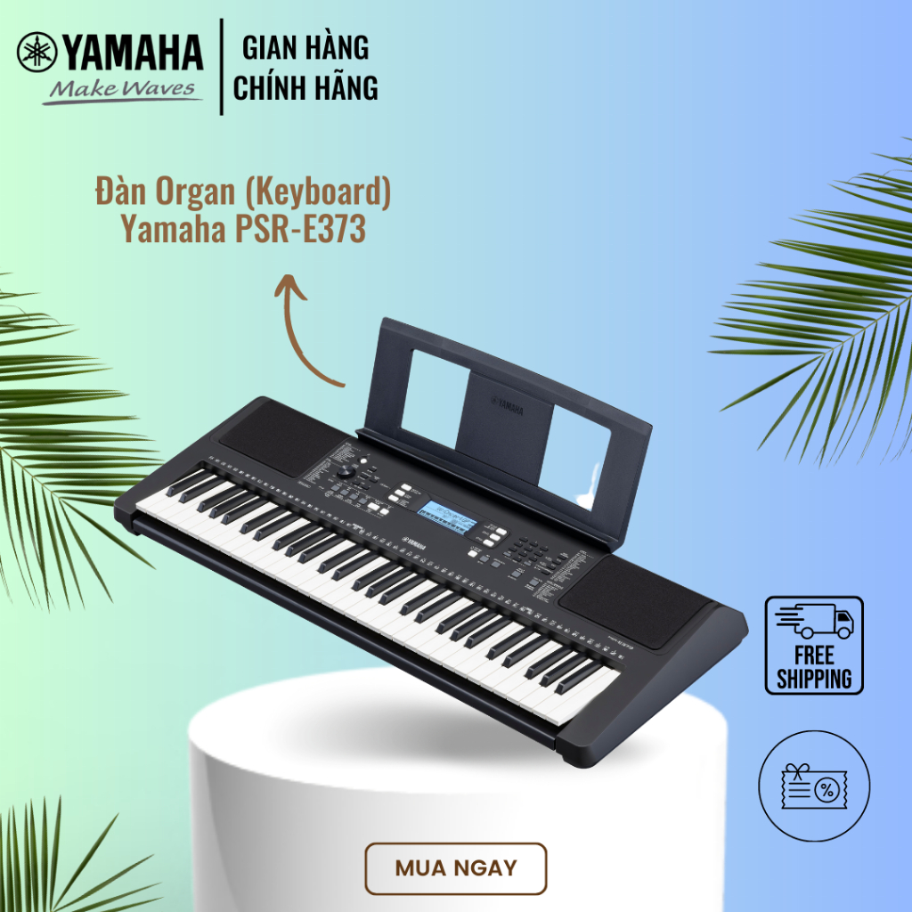Đàn Organ Điện Tử Yamaha PSR-E373 - 622 Voices, Bàn Phím Cảm Ứng, Tính Năng Tự Học