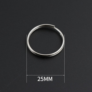 Khoen móc khóa, ring phụ kiện EDC inox 304 tròn
