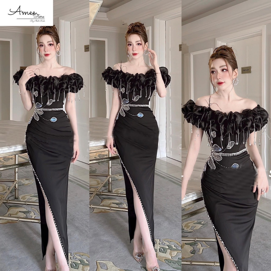 Đầm body kết cườm