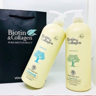 Cặp 2 Dầu gội xả phục hồi và kích thích mọc tóc Biotin & Collagen [ HÀNG HOT ]