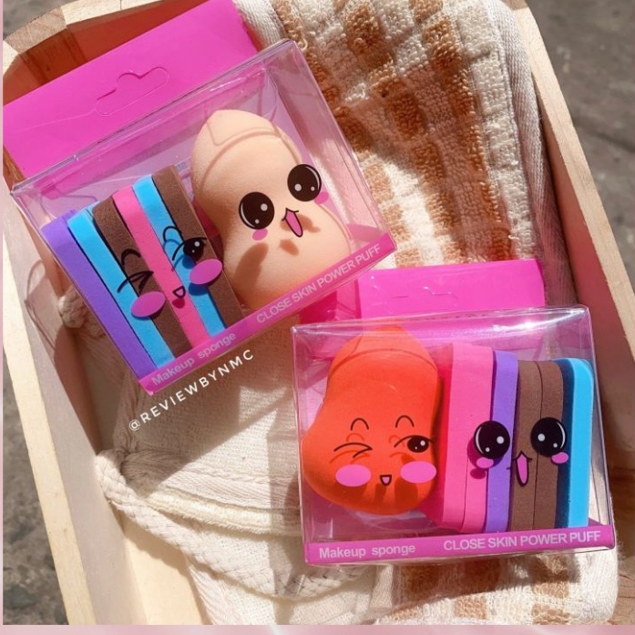 Bông Phấn hồ Lô Power Puff 6 Miếng