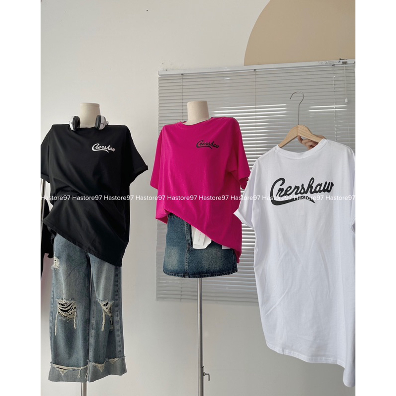 Áo phông chữ in nỗi Crershaw siêu hot