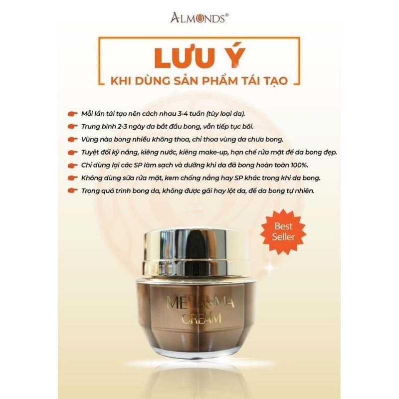 KEM TÁI CẤU TRÚC - TÁI TẠO NÁM TRẮNG DA melasma cream