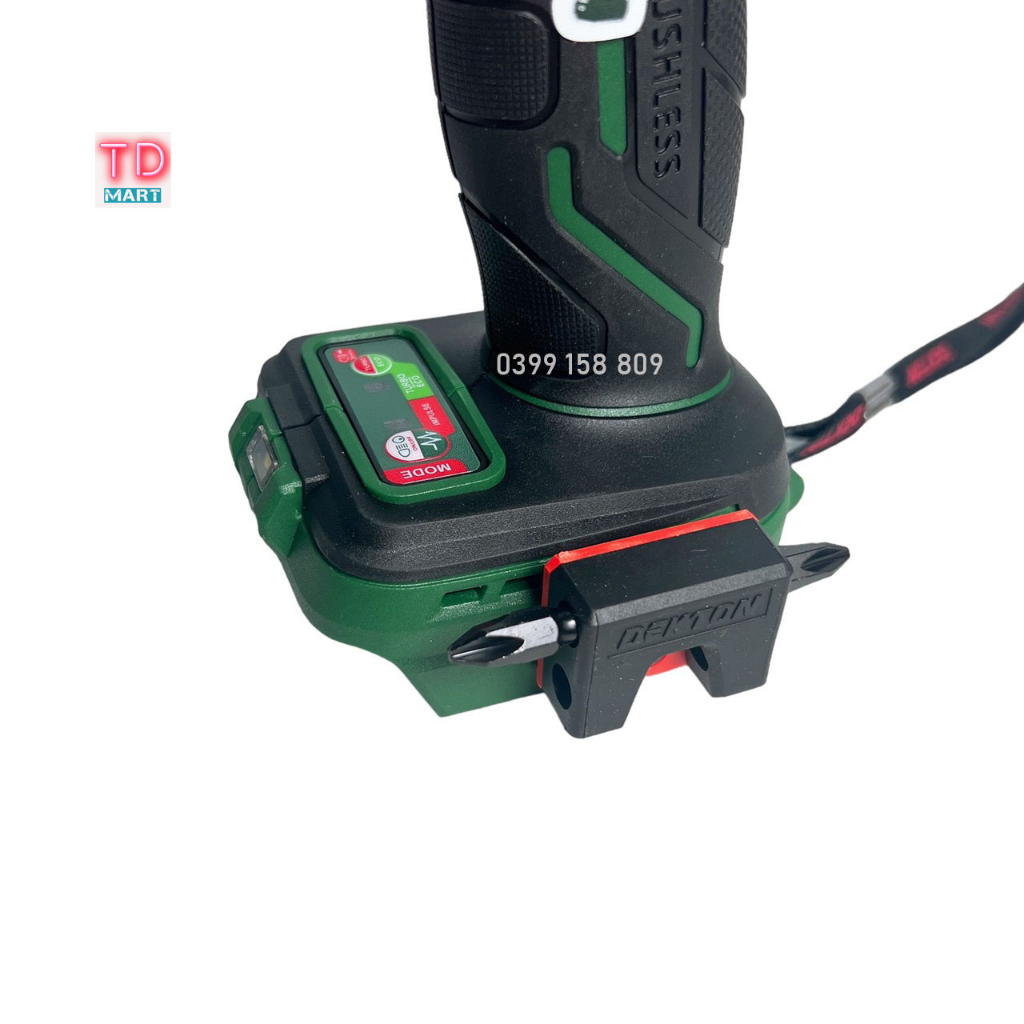 Thân Máy Khoan 3 Chức Năng Dekton  M21-KB1385PRO / Anti KickBack / Chân Pin Makita Phổ Thông Có Chế Độ Tạo Xung