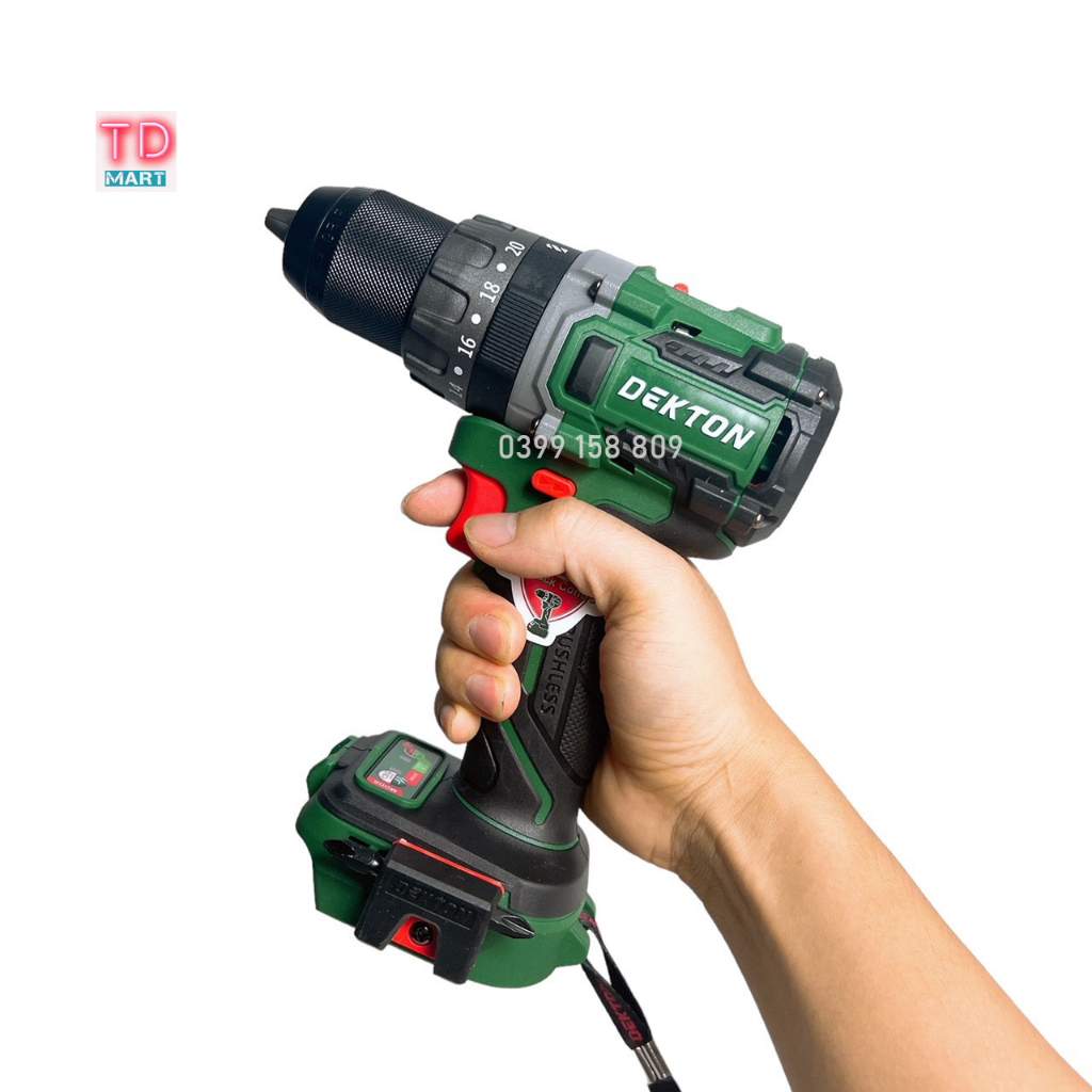 Thân Máy Khoan 3 Chức Năng Dekton  M21-KB1385PRO / Anti KickBack / Chân Pin Makita Phổ Thông Có Chế Độ Tạo Xung