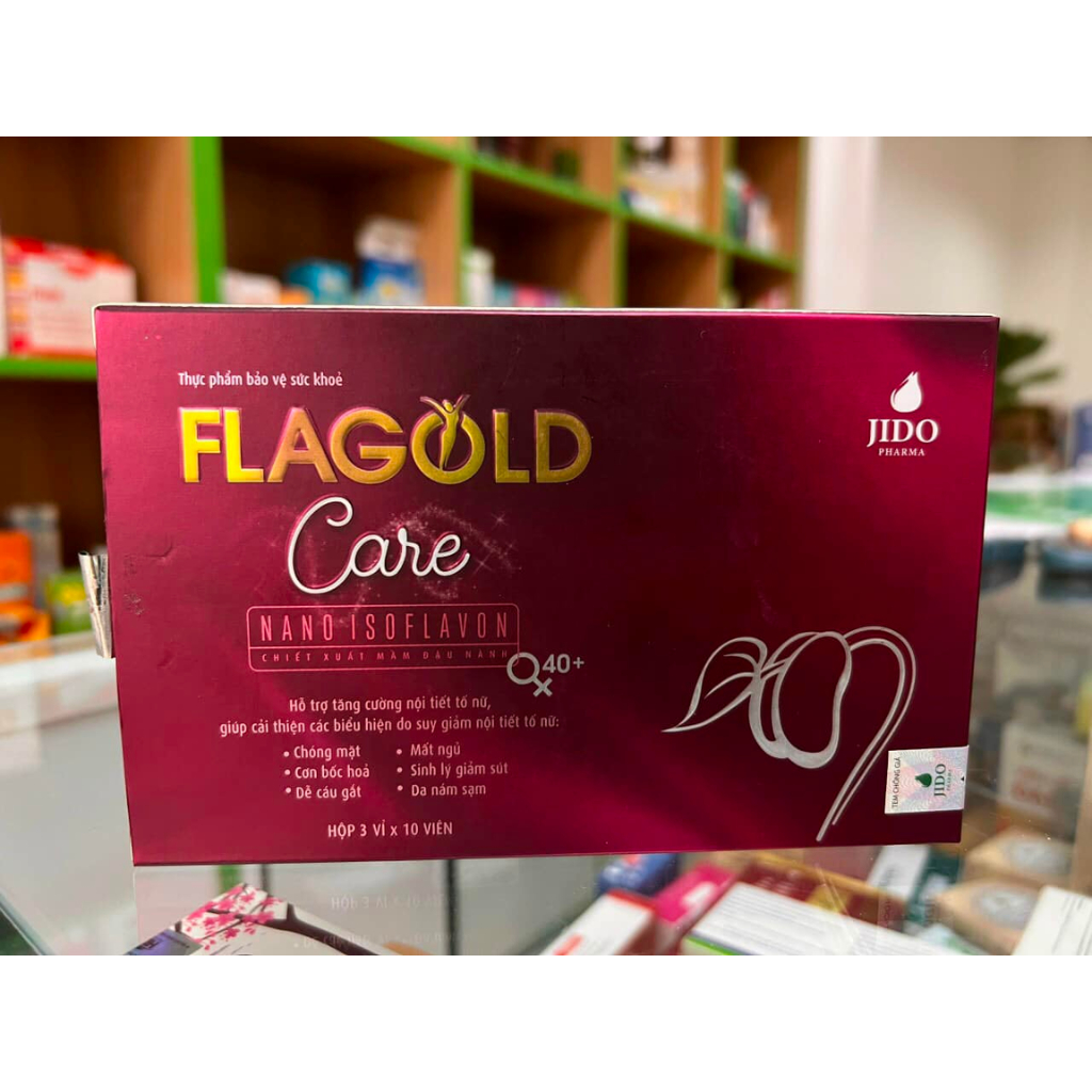 Viên uống đẹp da FLAGOLD CARE hộp 30 viên – Giúp trắng da, mờ thâm sạm, tăng cường nội tiết tố
