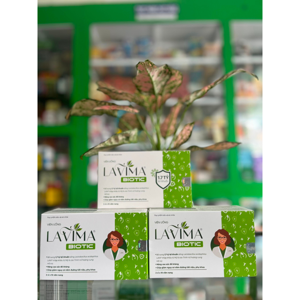 Viên uống Lavima Biotic - Giúp bổ sung men vi sinh cho vùng kín - Hộp 20 viên - NT Bình an