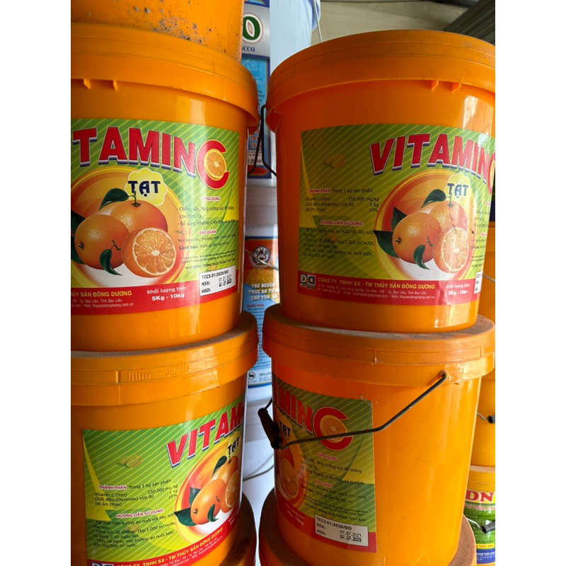 VITAMIN C TẠT Dùng Cho Ốc Bưu, Tôm Cá XÔ 5kí