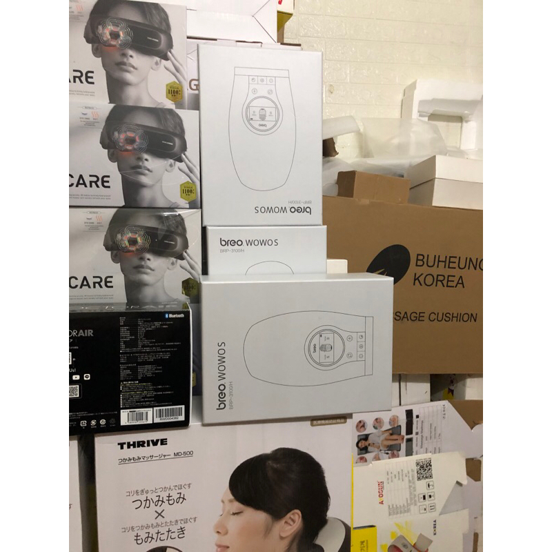 Máy massage mắt Nhật nội địa Mono louders, hàng cao cấp ray bóp mắt như tay người bóp