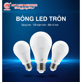 Bóng led buld-Bóng tròn A Mỹ Linh ánh sáng trắng/vàng. Dùng để trang trí,chiếu sáng nhà hàng,quán cà phê,gia đình