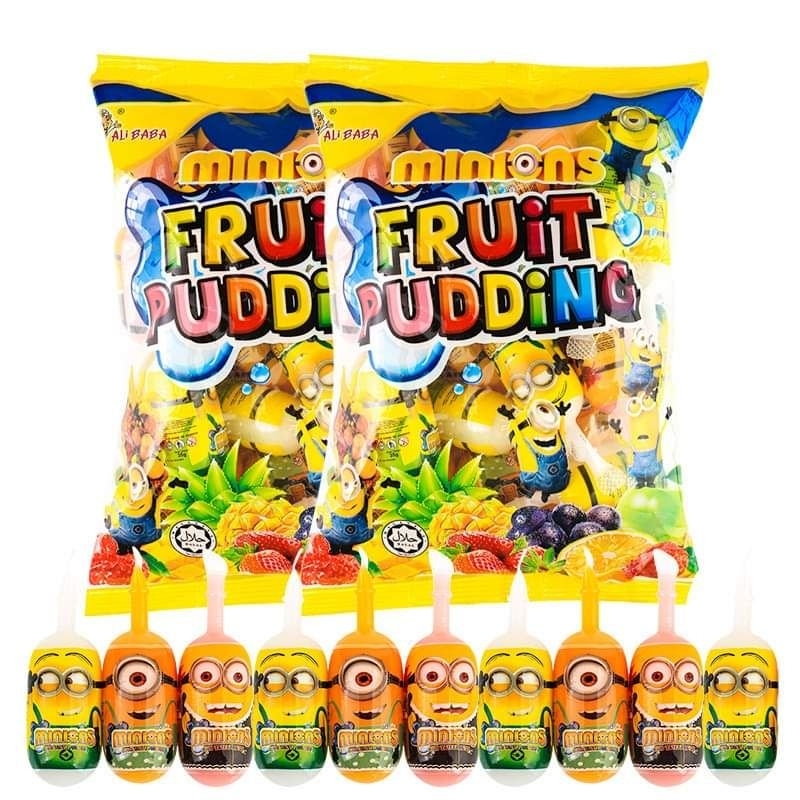 Thạch Minion trái cây Fruit pudding thơm ngon
