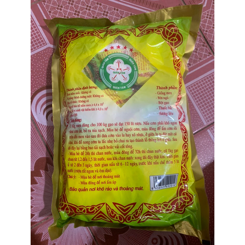 Men Nấu Rượu Quân Tám gói 1kg