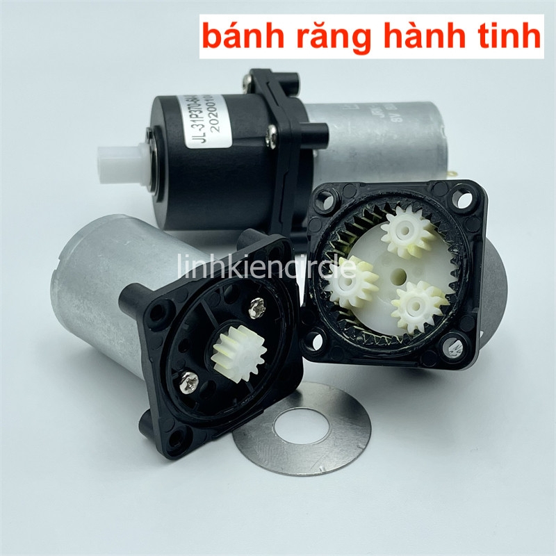 Motor giảm tốc mini 370 3V - 8V tốc độ 44 - 118  vòng bánh răng hành tinh - LK0473