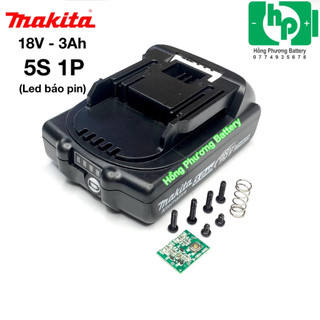 Vỏ makita 1 hàng báo pin 18v-3a adapter