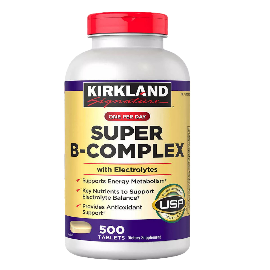 Viên uống bổ sung Vitamin B tổng hợp Super B-Complex 500 Viên Kirkland Signature của Mỹ