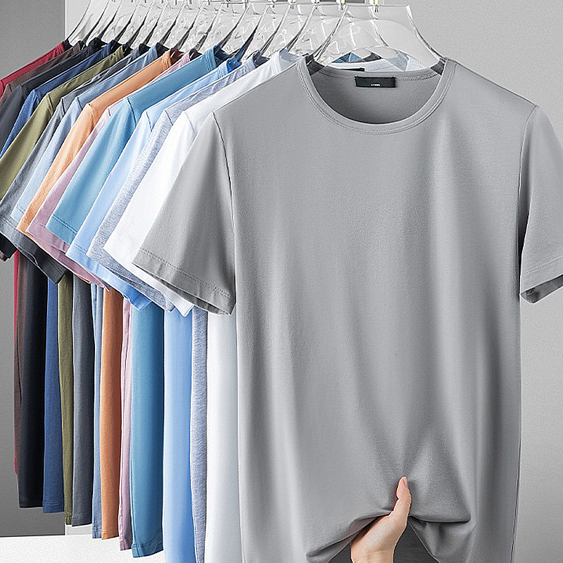 Áo thun ngắn tay mùa hè áo thun cotton top top thoáng khí, thoải mái, thấm hút mồ hôi với nhiều màu sắc
