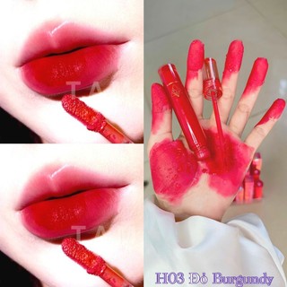 <Đỏ Burgundy>Son dolly super matte màu Đỏ Burgundy-màu hót