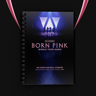 Sổ tay 120 trang lò xo a5 born pink ha noi blackpink