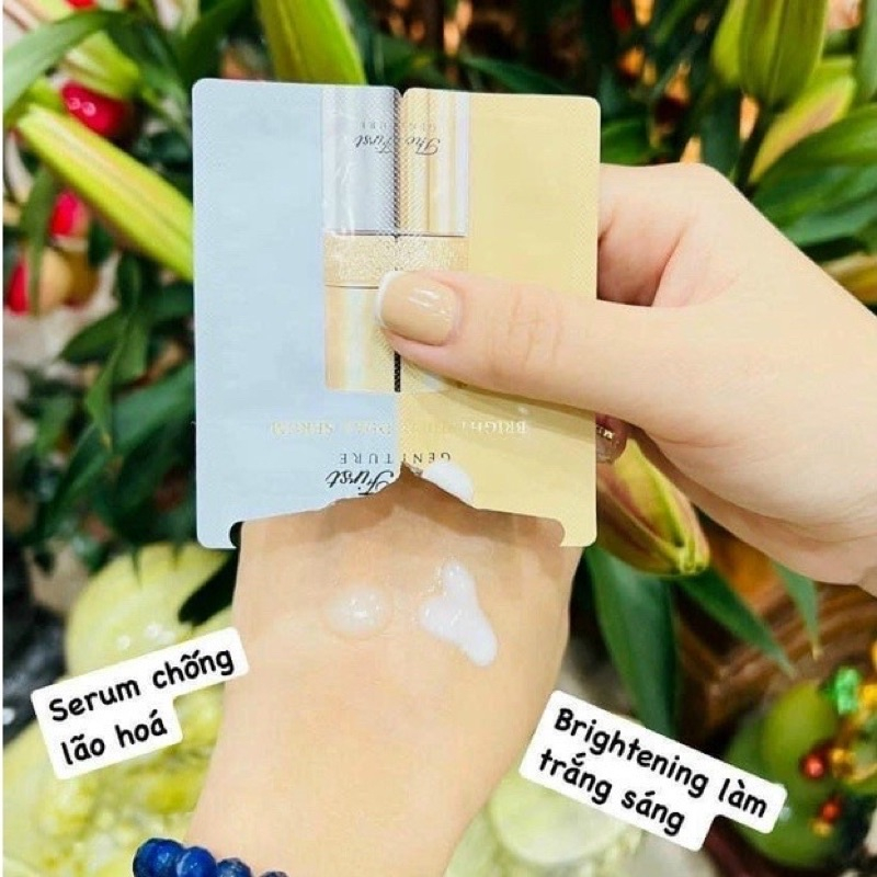 Gói Huyết Thanh Dưỡng Trắng Ohui The First Căng Bóng Da, Mờ Thâm Nám - OHui The First Geniture Brightening Dual Serum