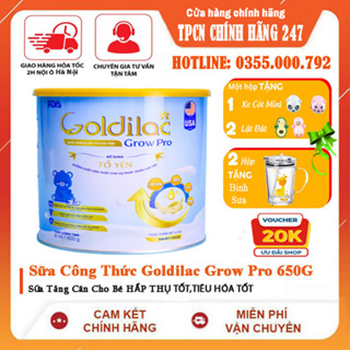 Sữa Công Thức Goldilac Grow Pro 600g - Sữa Tăng Cân Cho Bé