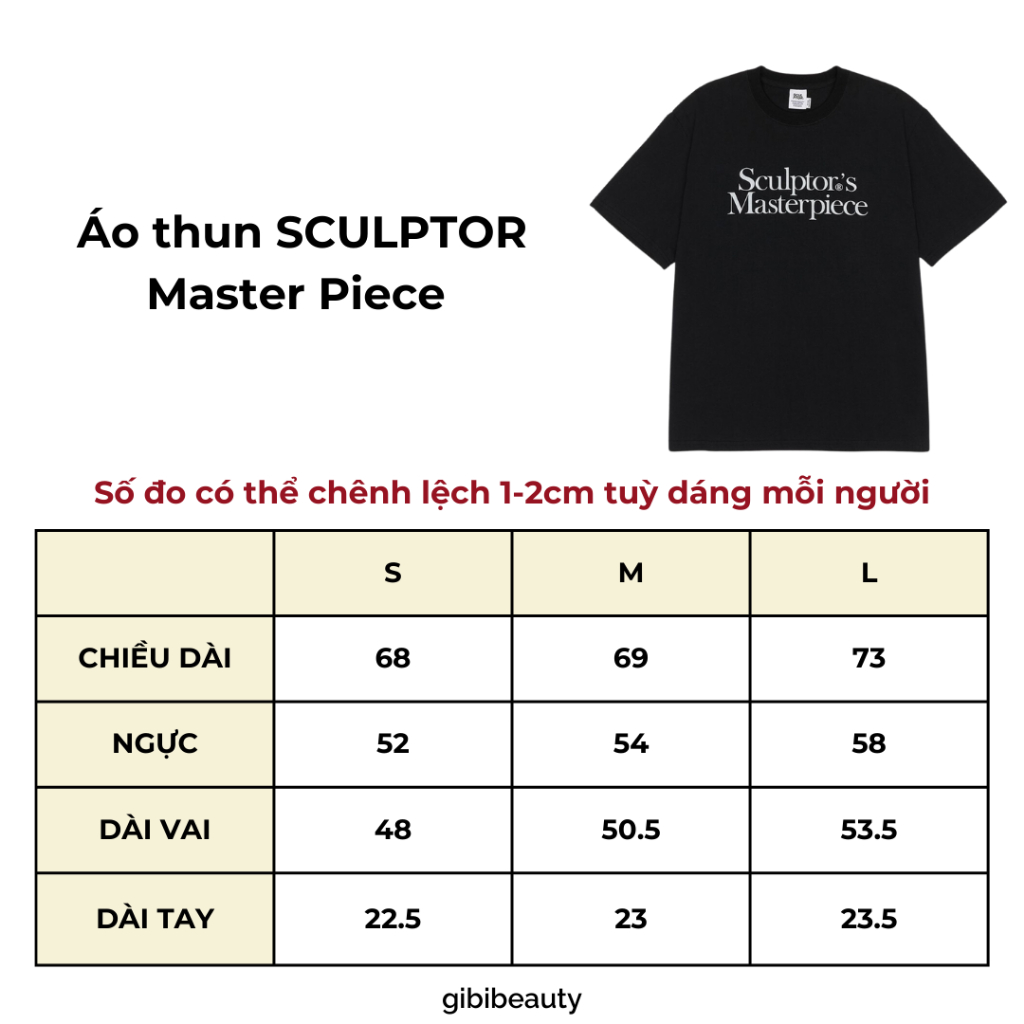 Áo thun SCULPTOR Master Piece