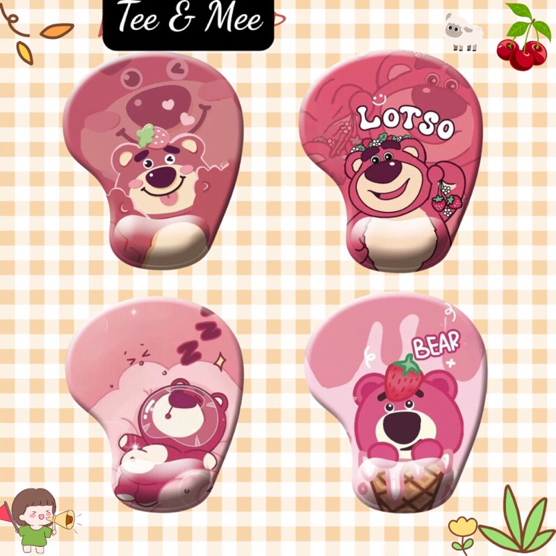 LÓT CHUỘT GẤU DÂU ĐỆM SILICON KÊ TAY CHỐNG MỎI, VẢI LỤA SỮA, ĐẾ BÁM DÍNH CHỐNG TRƠN TRƯỢT, GIẶT ĐƯỢC