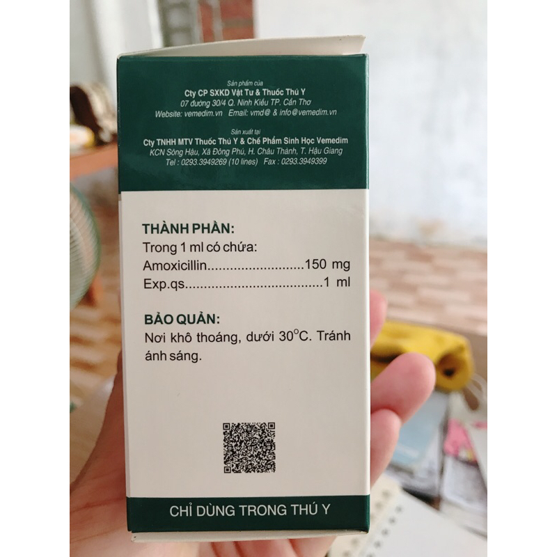 AMOX 15% LA chai 100ml