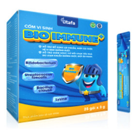 Cốm vi sinh bio immune+ hộp 25 gói x 3g - bổ sung lợi khuẩn, cải thiện hệ vi sinh đường ruột