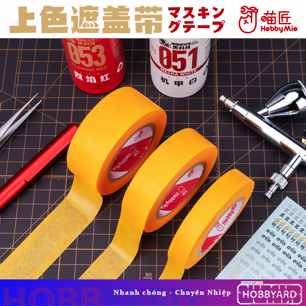 Dụng cụ mô hình Băng dính che sơn Masking tape - Hobby Mio