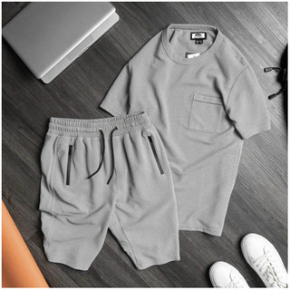 Bộ quần áo nam mùa hè, bộ cộc xốp