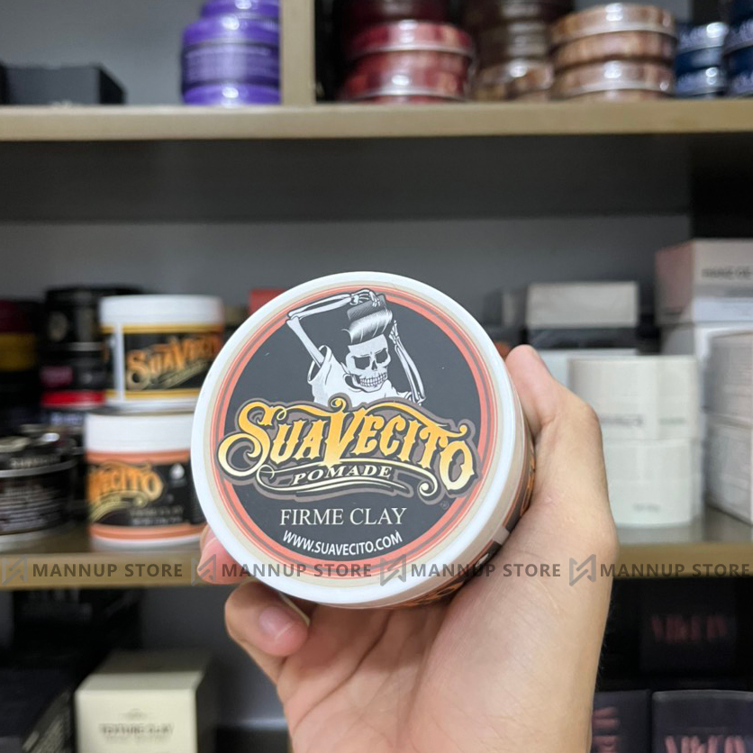 Sáp Vuốt Tóc Suavecito Firme Clay Pomade 113g