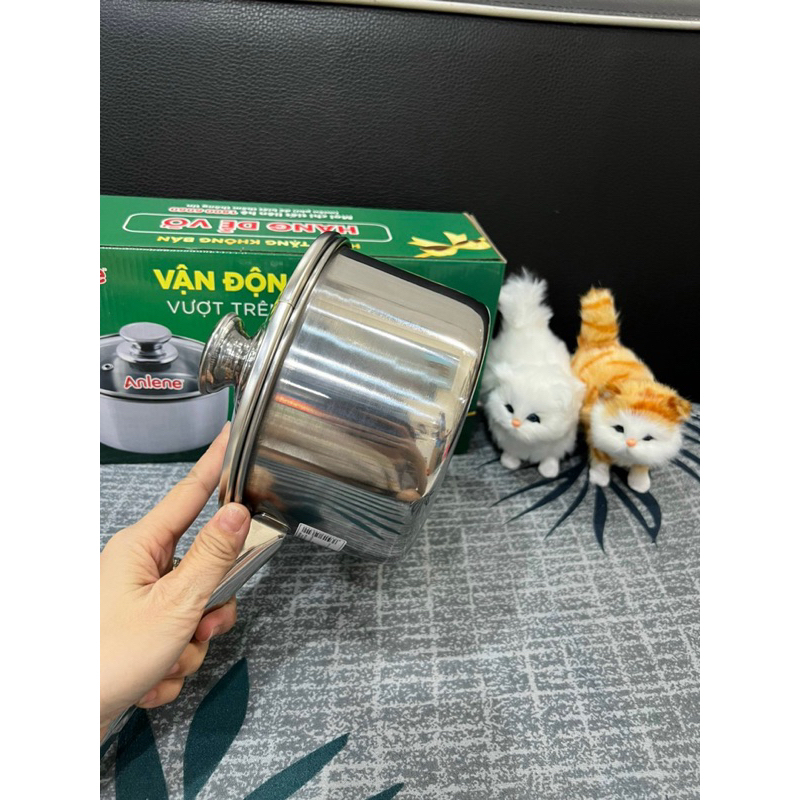 QUÁNH 1 ĐÁY INOX size 16cm(Đun được bếp từ)