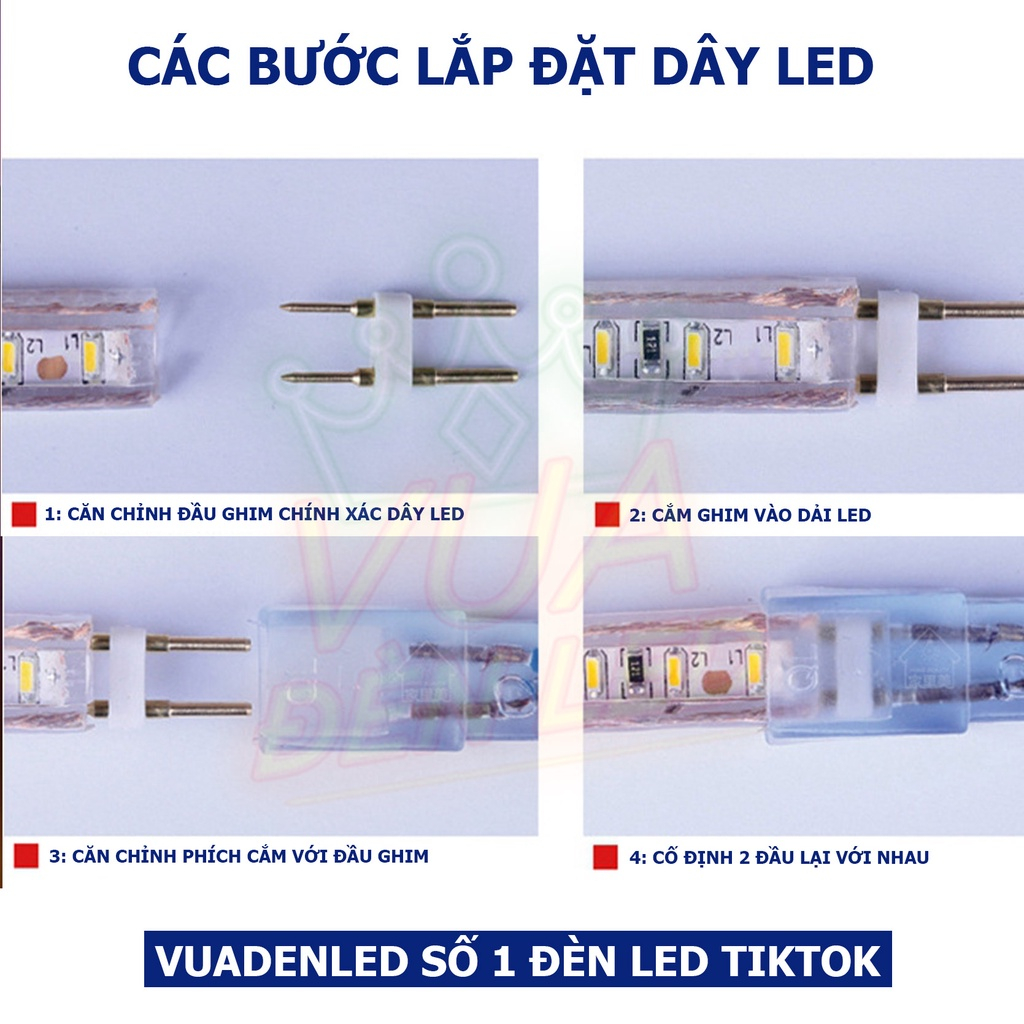 Đèn LED dây 2835 - 3 hàng, 2 hàng siêu sáng chống nước hắt trần, quấn cây. trang trí 1211