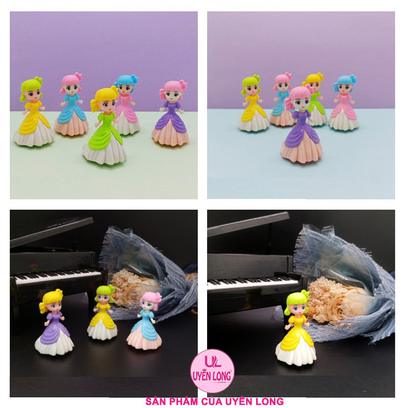 Búp Bê Mini Chạy Cót Đẩy Lùi, Nhiều Màu Sắc, Nhựa Đẹp Và Thần Thái Rất Xinh Tươi, Bé Sẽ Rất Thích