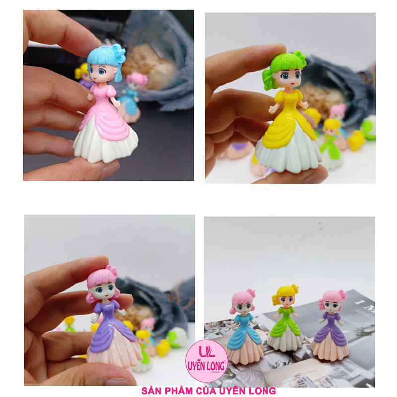 Búp Bê Mini Chạy Cót Đẩy Lùi, Nhiều Màu Sắc, Nhựa Đẹp Và Thần Thái Rất Xinh Tươi, Bé Sẽ Rất Thích