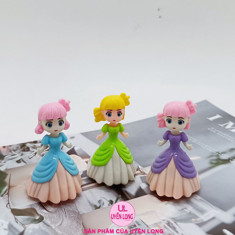 Búp Bê Mini Chạy Cót Đẩy Lùi, Nhiều Màu Sắc, Nhựa Đẹp Và Thần Thái Rất Xinh Tươi, Bé Sẽ Rất Thích