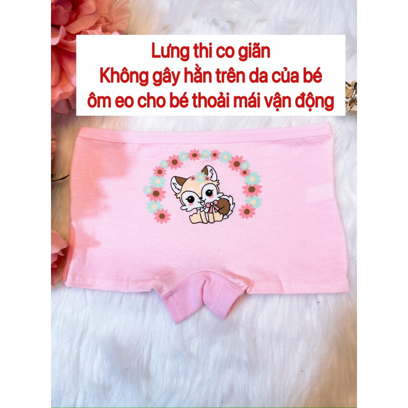 Quần lót cho bé gái từ 8-38kg, cotton thoáng mát Q23