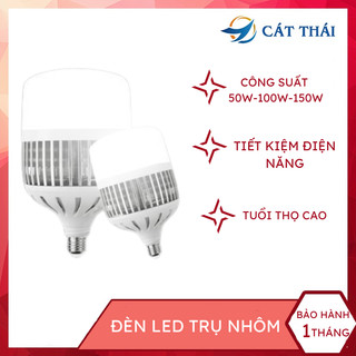 [ Hỏa Tốc ] Bóng đèn búp trụ nhôm kín nước công suất 50W 100W 150W tản nhiệt hiệu quả, ánh sáng rộng, dễ sử dụng