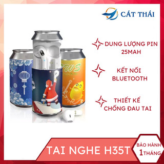[Đầu tiên tại VN] Tai nghe bluetooth Cát Thái H35T thiết kế hình dáng lon nước ngọt rất độc đáo, phong cách, chất lượng