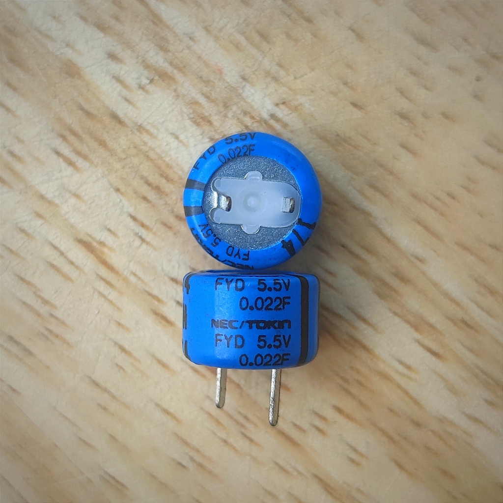 Siêu tụ điện 0.022F 5.5V NEC/TOKIN JPAN hàng mới