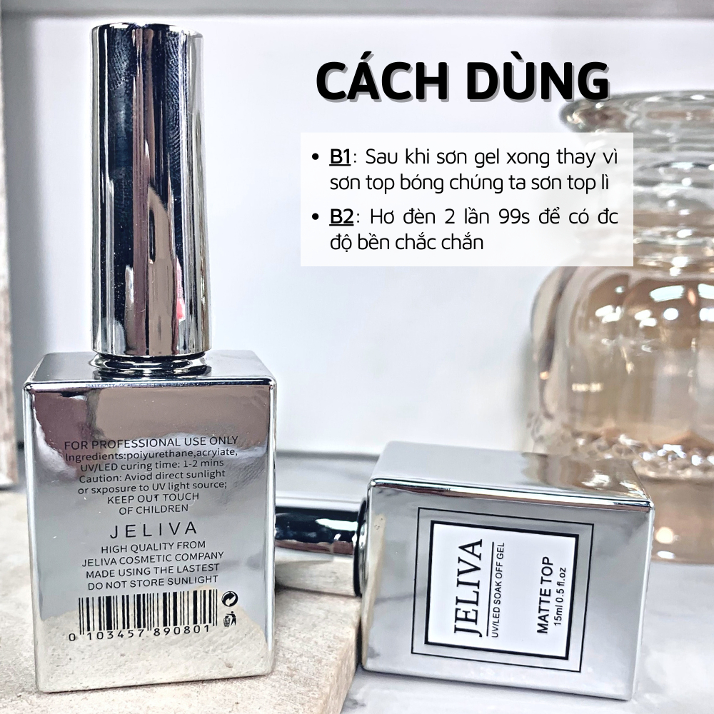 Sơn top lì JELIVA 15ml