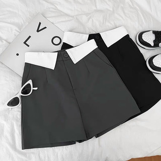 Quần Short Nữ Lưng Chun Cạp Phối Xinh Xắn