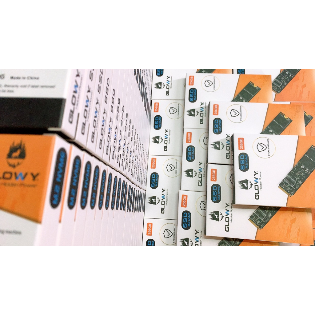 Ổ cứng SSD Glowy M.2 NVME 256GB | 1700MB/S | 2100MS/S- Chính hãng - Bảo hành 3 năm