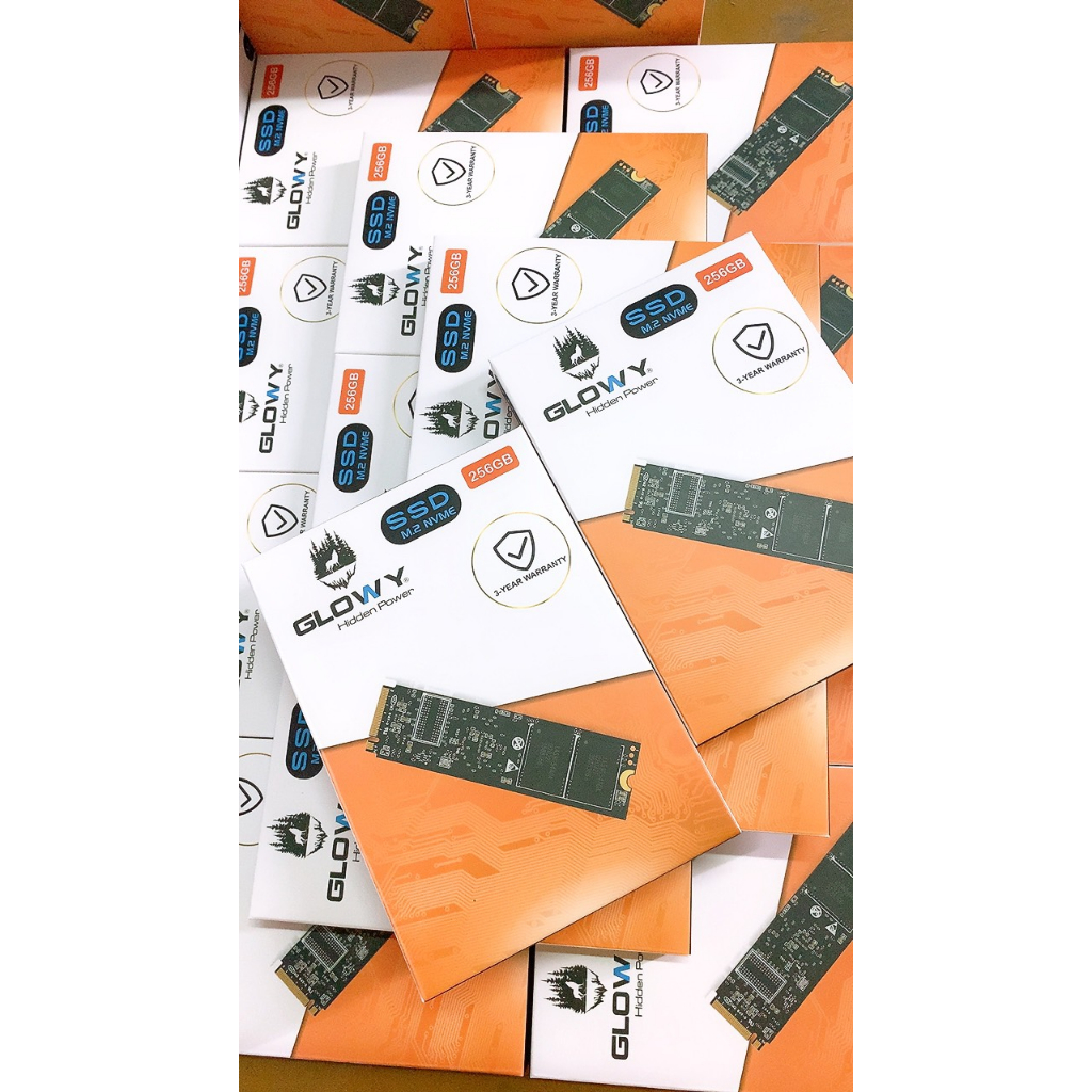 Ổ cứng SSD Glowy M.2 NVME 256GB | 1700MB/S | 2100MS/S- Chính hãng - Bảo hành 3 năm