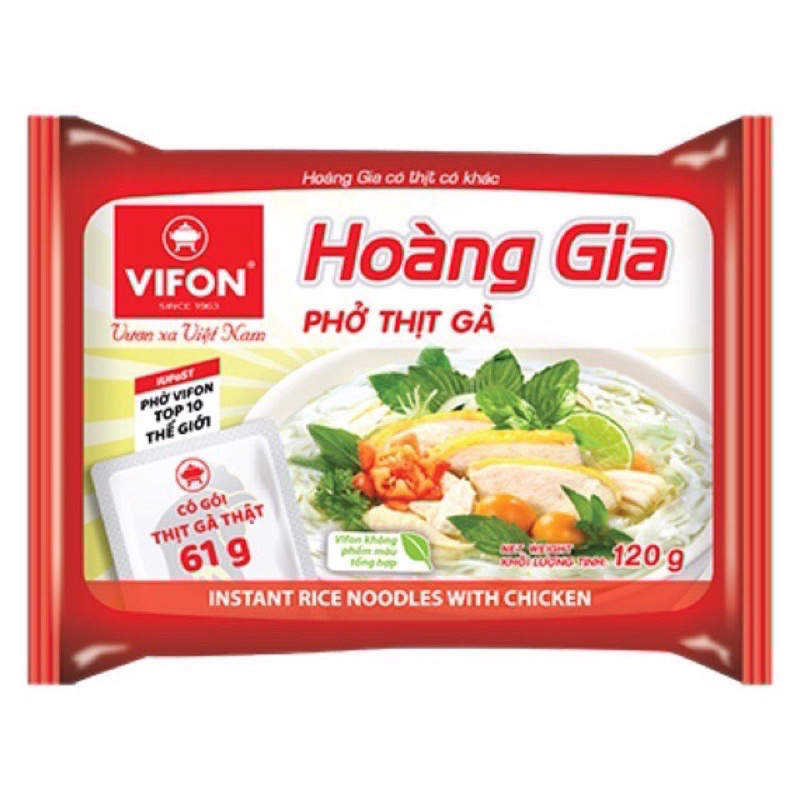 Phở bò Hoàng Gia Vifon/Phở gà Hoàng Gia 120g