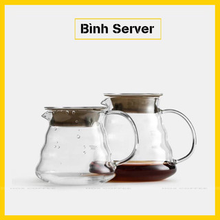 Bình server đựng cà phê bằng thủy tinh