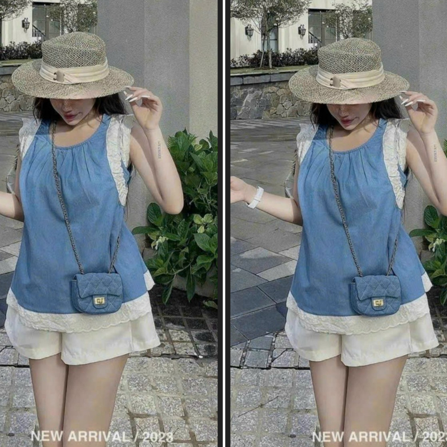 Set đồ nữ áo tay cộc mix ren chạy viền xinh xắn mix quần short siêu xinh dành các nàng thơ đi chơi, du lịch trẻ trung