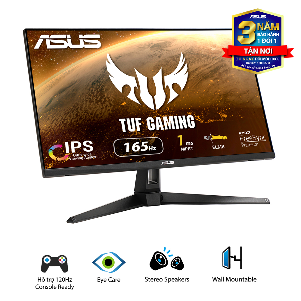 Màn Hình Game ASUS TUF Gaming VG279Q1A 27" IPS 165Hz 1ms MPRT G-SYNC Compatible