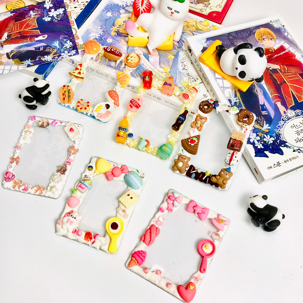 TOPLOADER DECOR KEM KEO, THẺ ĐỰNG CARD TRANG TRÍ KEM KEO DỄ THƯƠNG 08-02